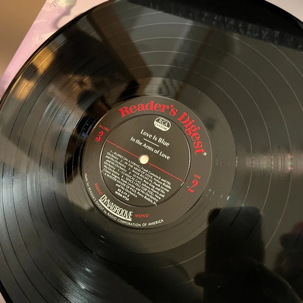 VTG 1969 Love Is Blue Vinyl Records Box Set Reader's Digest Blue 4 LP USA EUC - Picture 15 of 16